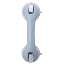 Barra de agarre para ducha 12,2 pulgadas de largo x Ø 4,21 pulgadas de diámetro, Azul/Blanco