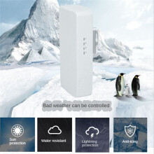 Roteador WIFI Externo Ponte Sem Fio 2.4G Repetidor Wifi 300Mbps Ponto A Ponto Amplificador de Sinal Wifi Alcance 1KM Plugue UE