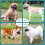 Breathable Adjustable PVC Nylon Mesh Dog Muzzle for Biting Chewing S 6
