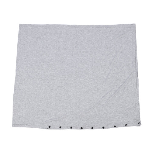 Cubrepecho de lactancia 28.74x66.93 pulgadas de algodón gris ajustable 2