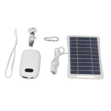 Panel solar de 2 W y 5 V + calentador de manos, 1500 mAh, 163x94 mm