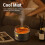 Flame 280 ml Diffusor, 7-Farben-LED-Licht, Schwarz 5