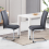 AINPECCA 2PCS PU Leather Dining Chairs Kitchen Office 6
