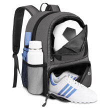 Fußballrucksack mit Ballfach Grey