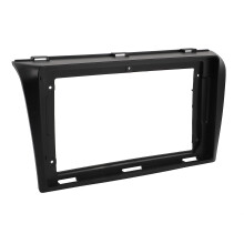 Panel de fascia negro ABS de 9 pulgadas para 2003-2009 doble-DIN