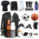 Fußballrucksack mit Ballfach Black 2