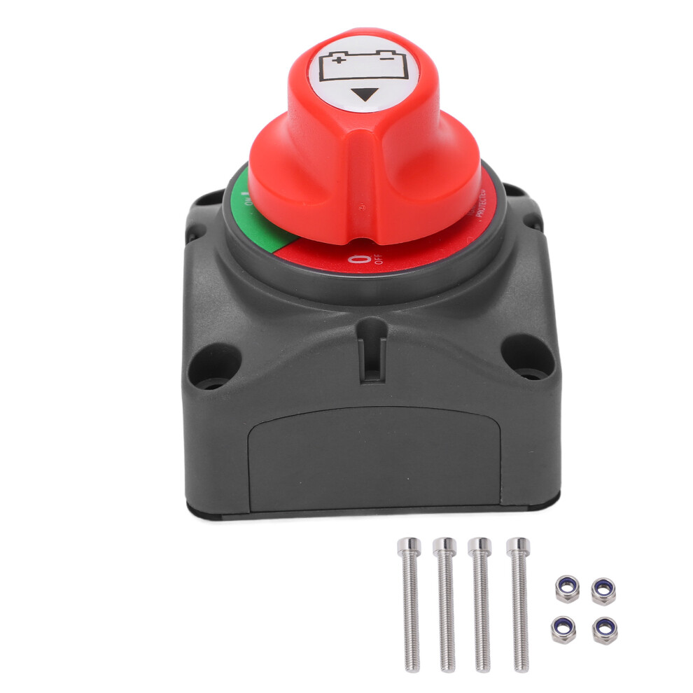 Battery Disconnect Switch Dc12v-48V Heavy Duty Battery Isolator Switch For Marine Boat Car Rv Atv Vehicle Versatile Applications Energy System 9180479448839