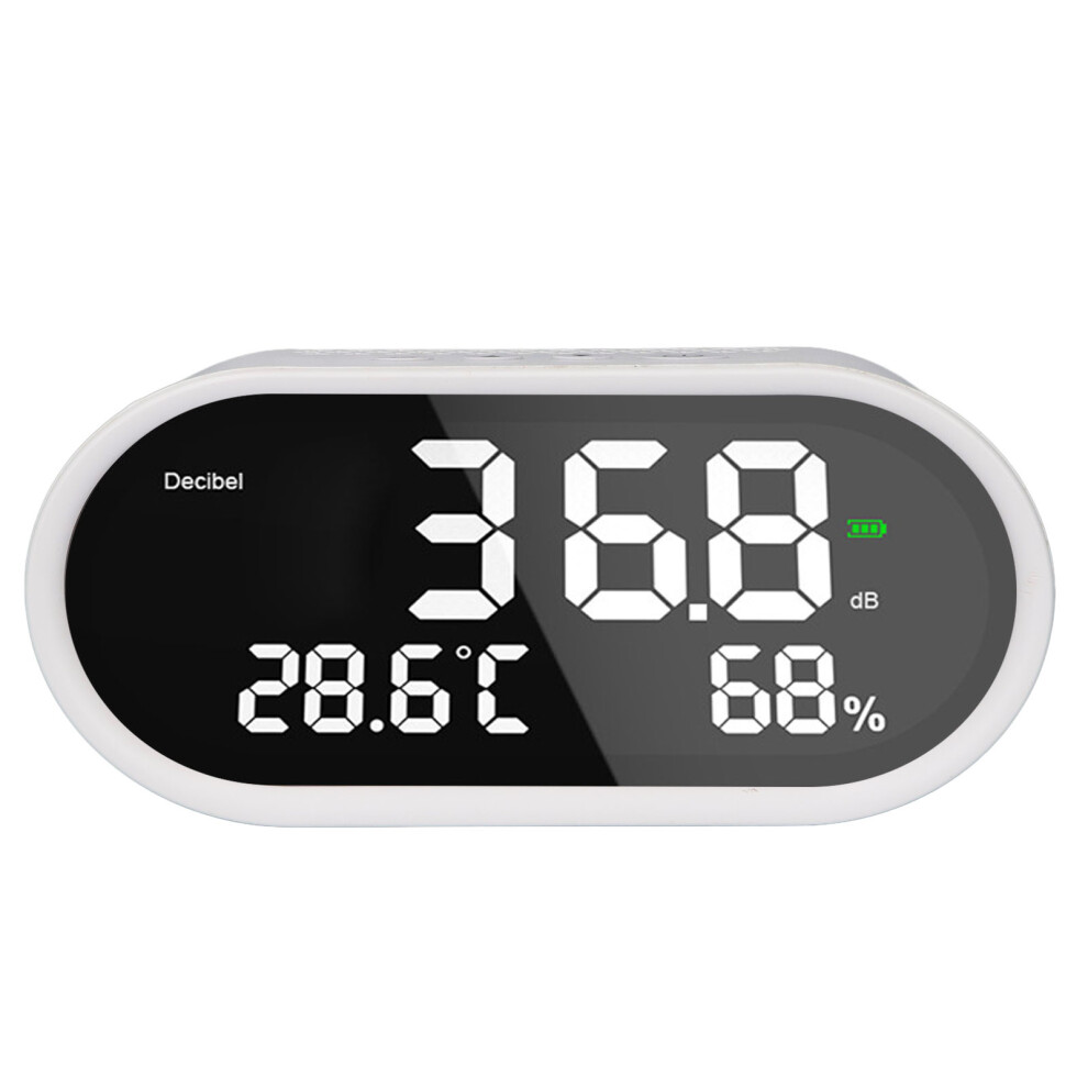 Digital Decibel Meter Lcd Display 130Dba Temperature Humidity Usb 5V 4621384311078