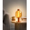 Beliani Wireless LED Table Lamp PULANGI with Dimmer Metal Brown 2