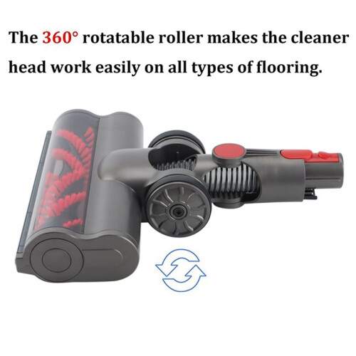 Motorized Brush with Bristle Roller Vacuum Cleaner  Floor Attachment with LED Headlights 2