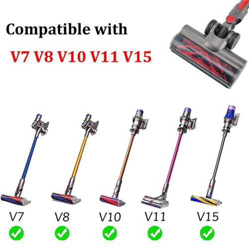 Motorized Brush with Bristle Roller Vacuum Cleaner  Floor Attachment with LED Headlights 1