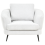 Beliani Armchair KJAER Fabric Off-White 4