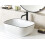 Beliani Countertop Basin XERT 460 x 330 mm Ceramic White 2