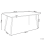 Beliani Garden Dining Table RODALLO 160 cm 90 cm Stone Travertine Effect 3