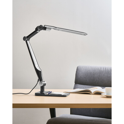 Beliani LED Desk Lamp PEGASI with Dimmer Black 1