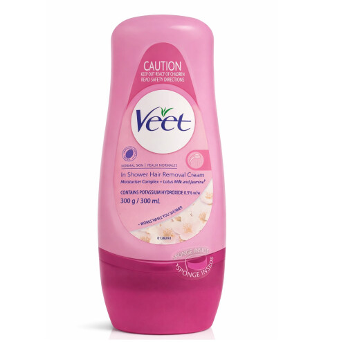 Veet Veet In Shower Cream 300ml + Sponge