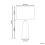 Beliani Table Lamp VILAR Ceramic Beige 5