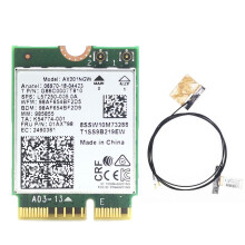 AX201 AX201NGW WLAN-Karte mit 2XAntenna M.2 CNVio2 2,4 GHz/5 GHz WLAN 6 3000 Mbit/S  5.1 WLAN-Adapter für Win10