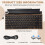 Retro Typewriter Keyboard Wireless  Mechanical Keyboards 83 Keys Computer Keyboard for Laptop PC Gaming 7
