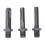 3 Pcs Carbon Steel Impact Resistant Drill Bits Set, Hex/Quad/Round Shank 3
