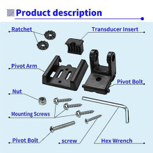 FöR 7400931 XNT Transducer Bracket, Transducer Mount för XHS Model Transducers, Transom MonteringshåRdvara Kit för XNT 9 20