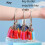 Portable Metal Ring Key Organizer with 30 Spring Hooks & Key Tags with Ring and Label Window 5
