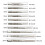 10Pcs Micro-Taps Bit Small Hand Screw Thread Taps M1-M3.5 HSS  Metric Plug Tap Screw Tap Drill Tapping Tool 5