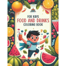 Food and Drink Coloring Book by Nouamane Badakodo Paperback Book
