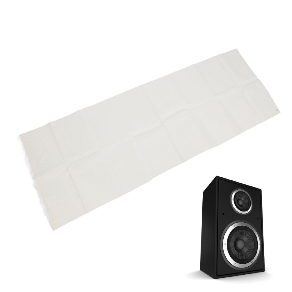 Retro Milky Polyester Speaker Grill Cloth 150X50cm Dust Proof White 9351384313097