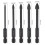 Home Improvement Tile Drill Bit Set, 3-7mm, Black, Wearproof Cemente 10