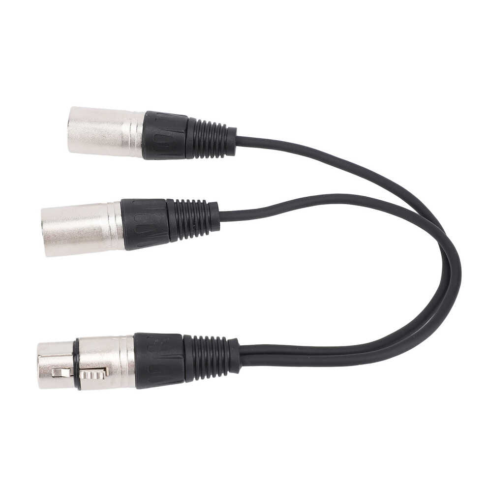 Xlr Splitter Cable 3Pin Xlr Female To Dual Male 30Cm Black 5031384313221