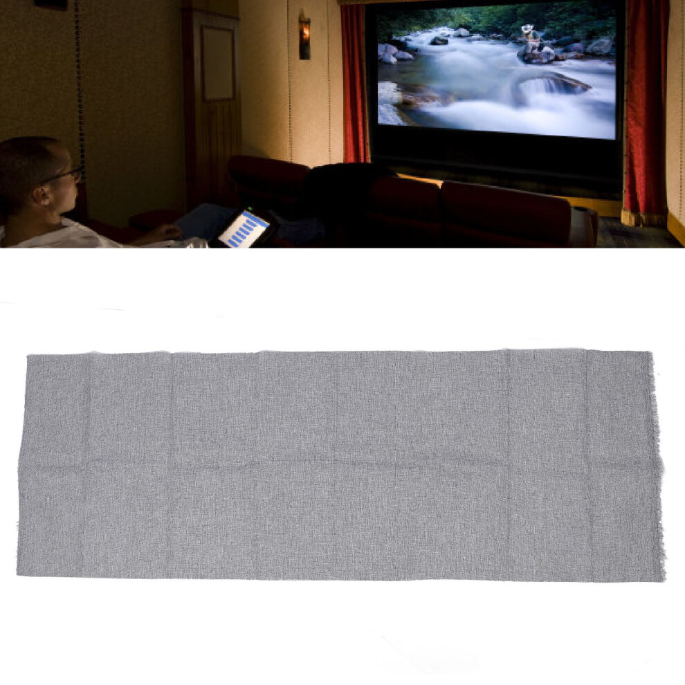 Retro Polyester Speaker Grill Cloth Cover 150X50cm Dustproof Grey 9461384979626