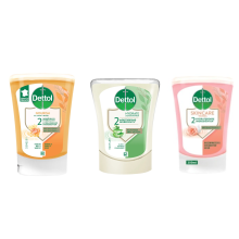 3 x 250ml MIX Dettol No Touch Hand Wash System Refill Vanilla Shea Butter Aloe