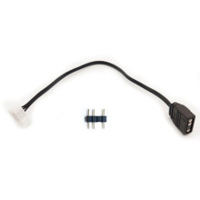 Cabo Adaptador de Ventilador de 6 Pinos para 5 V ARGB, Cabo Conversor de 3 Pinos de 5 V, 3 Pinos para 6 Pinos para Conector Adaptador de Controlador