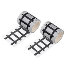 2pcs 33 Feet Black Art Journal Scrapbook Planner Tape Kids Cartoon DIY Road Track Traffic Paper Tape