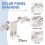 30PCS Photovoltaic Panel Drainage Buckle Plate Solar Panel Water Drain Clip for Solar Panel Draining 30MM 3