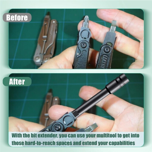 Bit Driver Extender Add- Accessory for Multi-Tools,1/4inch Hex Bits Adapter for ,Surge,Wave 2