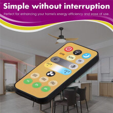 2pcs Wireless Switches 3-Speed Timing Remote Control for E27 Ceiling Fan Light 1-4h Timing Remote Control