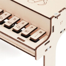 DIY Wooden Electronic Piano Model Teenager Science Toys Assembled Panotron Experiment Material Kits for Kids Educational
