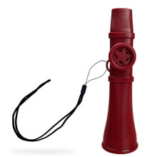 Kazoo Pequeño, Instrumento Musical de Boca Acampanada para Guitarra, Ukelele, Violín, Piano y Teclado, Ideal para Todas las Edades, Color Rojo.