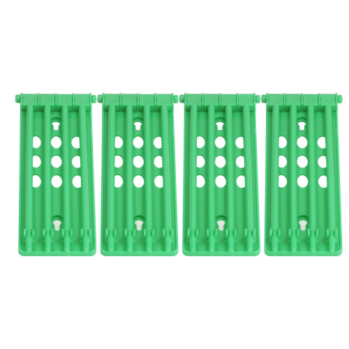 4Pcs Green Pigeon Leg Ring Stand | 4 Column Wall-Mounted Durable Plastic 1
