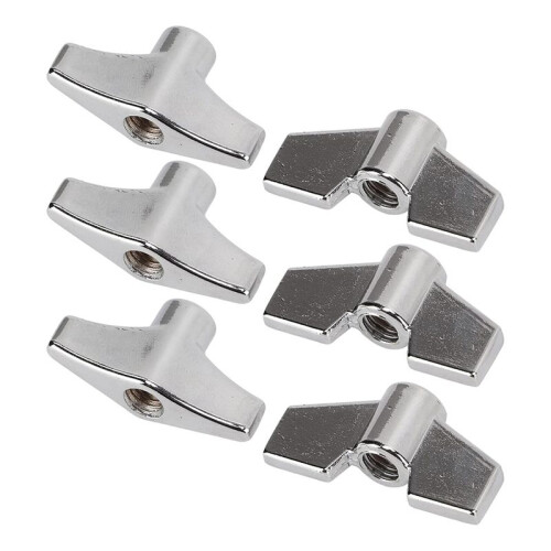 Drum Set Fixed Wing Nuts T Type Stand Nut Cymbal Washer Replacement Percussion Instrument Parts