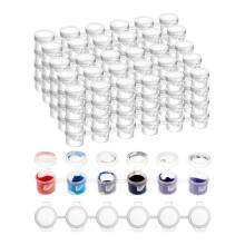 120pcs Paint Containers with Lids, 40 Strips Paint Containers Acrylic Paint with Lids for Paint Storage Classroom