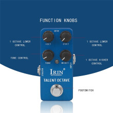 IRIN -19 Talent Octave Guitar Effect Pedal 3 Octave Separate Sounds Effects True Bypass Pedals Guitar Accessories