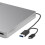 Unidade Externa de DVD, Unidade de DVD USB 3.0 e Tipo C, Gravador de CD e DVD Ultrafino com Encaixe 5