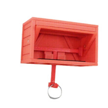 Car Garage Key Holder with Opening Door Fun 3D Printed Key Organizer Wall Mount Easy Installation Key Rack Red