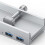 10Gbps USB HUB Clamp USB3.2 Splitter Adapter Desktop PC Accessories Usb Extension Hub Clip 6