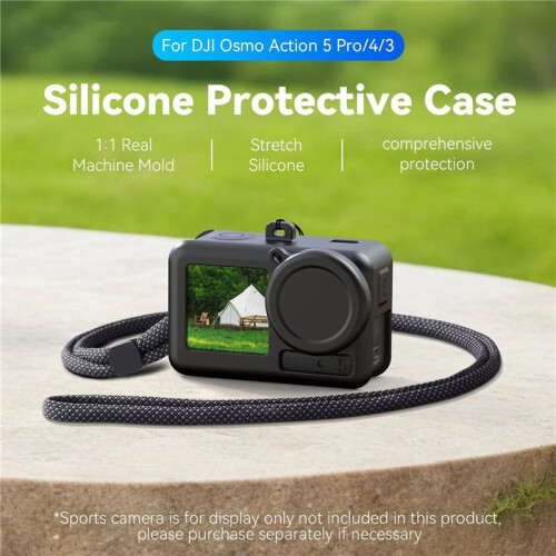Soft Silicone Case for  OSMO Action 3 4 5pro Lens Cap Camera Drop Proof Protective Case for  Action 3 4 5pro 1