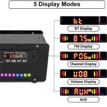 DIY  Speaker Kit LED FM Radio USB Home Sound Amplifier with Digital Display Soldering Project Practice