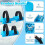 Winter Toddler Ice Skates, Adjustable Double Runner Ice Skates with Hook and Loop Fastener Straps 5